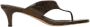 Twinset Leren muiltjes sandalen met python - Thumbnail 1