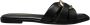 Twinset Leren Slidesandalen met Ovaal Detail - Thumbnail 1