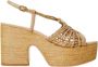Twinset Plateau Sandalen met Vlechtontwerp - Thumbnail 1