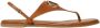 Twinset Platte leren sandalen met verstelbare band Brown Dames - Thumbnail 1