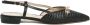 Twinset Woven Slingback Flats Crystal Detail Wo Black Ballet Flats - Thumbnail 2