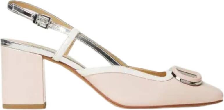 Twinset Roze Platte Schoenen Kleurblok