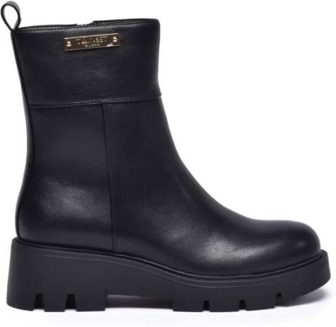 Twinset Rubber Enkellaars met Ritssluiting