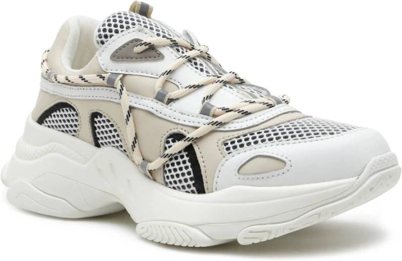 Twinset Slip-On Leren Sneakers met Inzetstukken White Heren