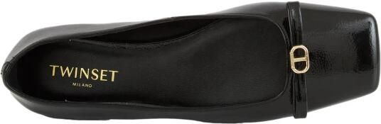 Twinset Ballerina van lakleer met strik