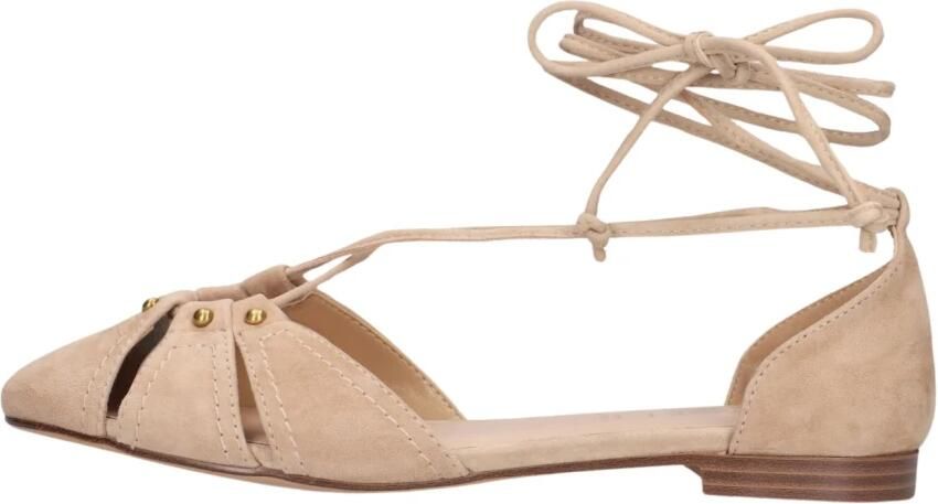TWINSET MILANO Beige Ballerina's 261tgt132 - Foto 6