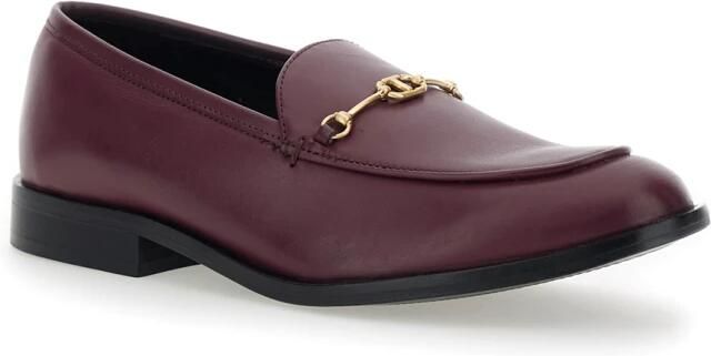 Twinset Bordeaux Mocassin Platte Schoenen