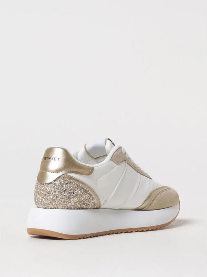 TWINSET MILANO Lage Sneakers Dames 251tcp022 Maat: 40 Materiaal: Textiel Kleur: Wit