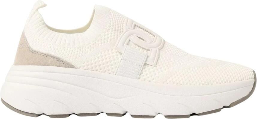 Twinset Witte hardloopsneakers met Oval T