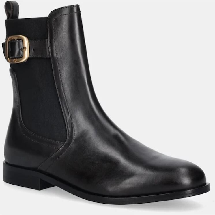 Twinset Leren Enkellaarsjes