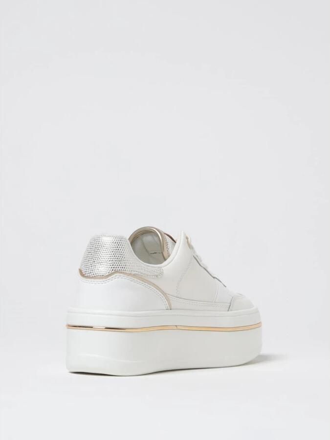 TWINSET MILANO Lage Sneakers Dames 251tcp014 Maat: 40 Materiaal: Leer Kleur: Wit - Foto 3