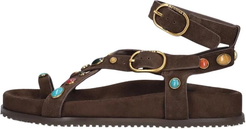 TWINSET MILANO Bruine Sandalen 261tgt066 - Foto 6