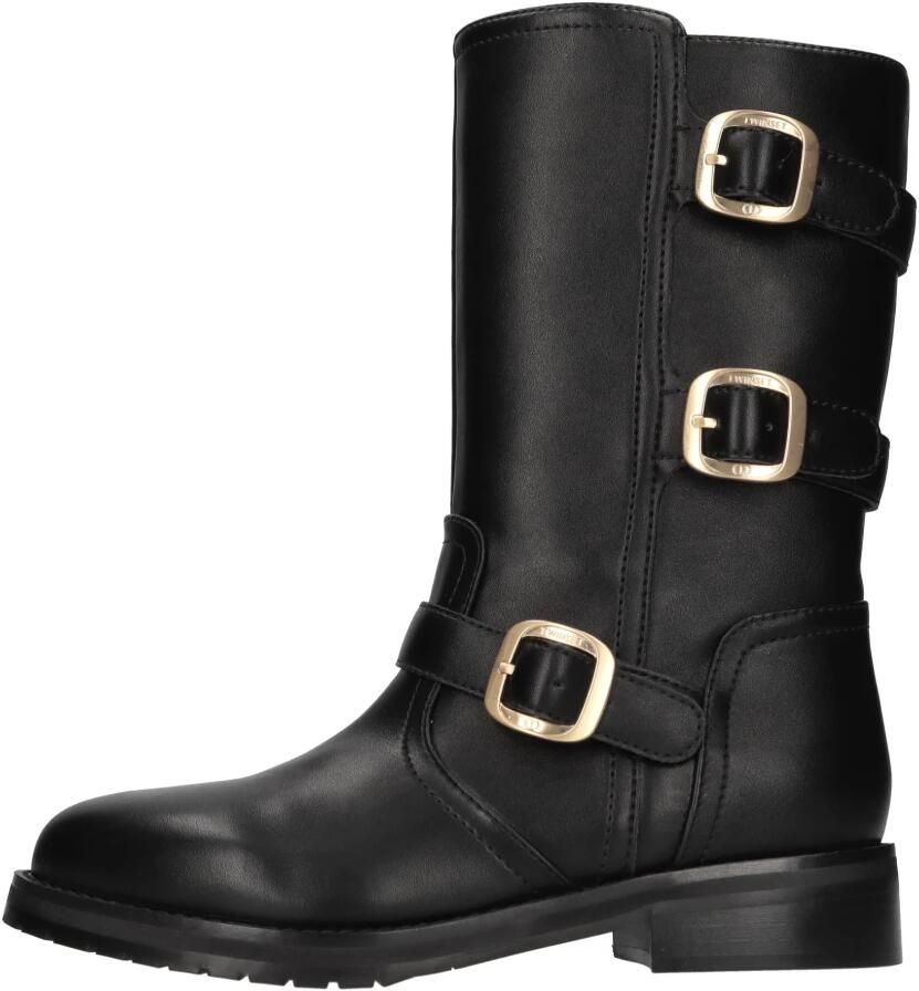 Twinset Triple-Buckle Biker Laarzen