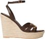 Twinset Wig Sandalen in Koord en Leer - Thumbnail 1
