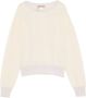 Twinset Witte Boothals Truien Wol-Kasjmier Mix - Thumbnail 1