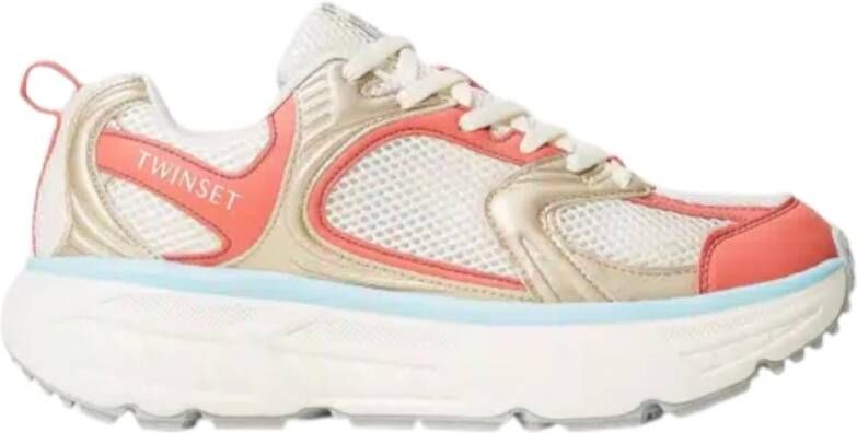 Twinset Witte hardloopschoenen van stof