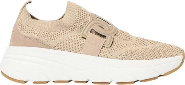 Twinset Witte hardloopsneakers met Oval T