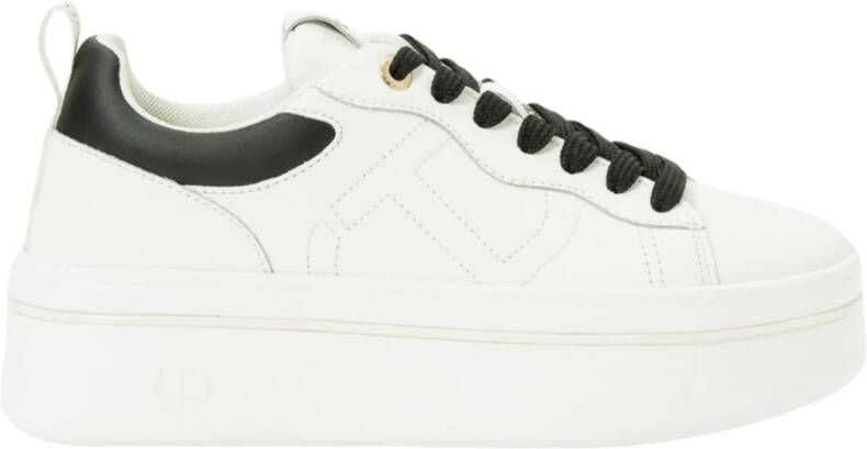 Twinset Witte Hedendaagse Sneaker met Plateauzool