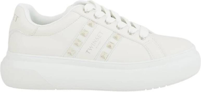 Twinset Witte Sneaker Schoenen White Dames