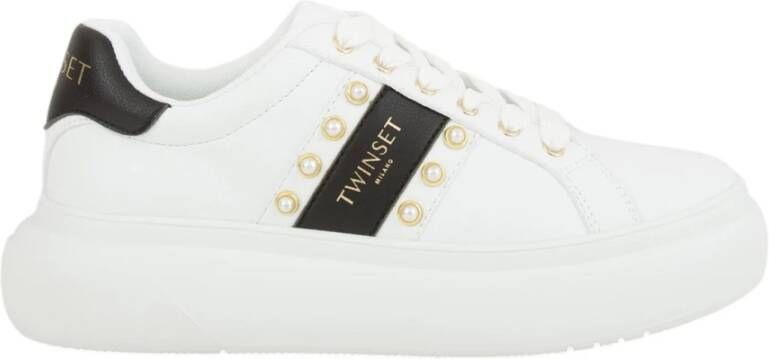Twinset Witte Sneaker Schoenen White Dames