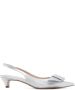 Twinset Zilveren Ballerina Schoenen Elegante Stijl Gray Dames - Thumbnail 5