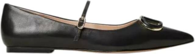 Twinset Zwarte Ballerina Platte Schoenen