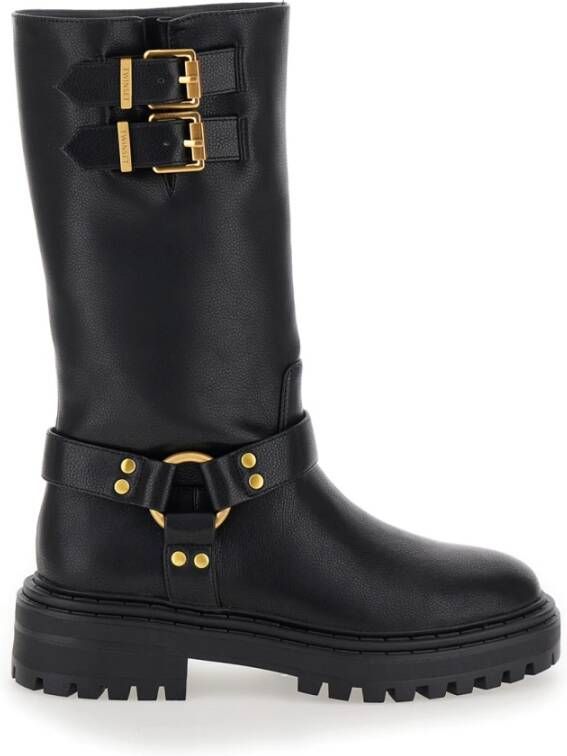 TWINSET MILANO Boots Dames 242tcp076 Leer Zwart