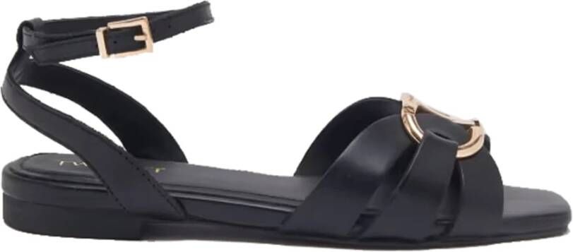 Twinset Zwarte Ciabatta Sandalen