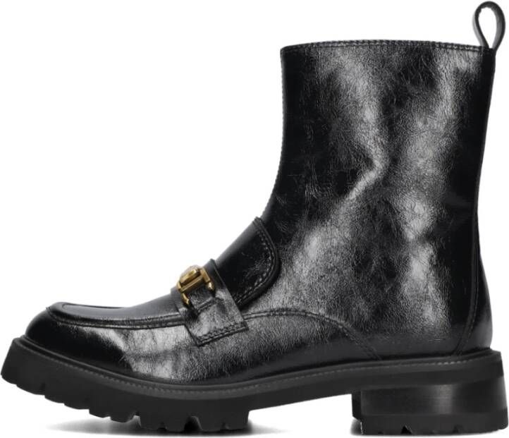 Twinset Zwarte Leatherlook Dameslaarzen
