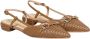 Twinset Zwarte Leren Enkelband Sandalen - Thumbnail 1