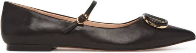 Twinset Zwarte Mary Jane Leren Ballerina