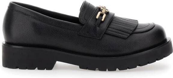 Twinset Zwarte Mocassin Platte Schoenen