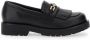 Twinset Zwarte Mocassin Platte Schoenen - Thumbnail 1