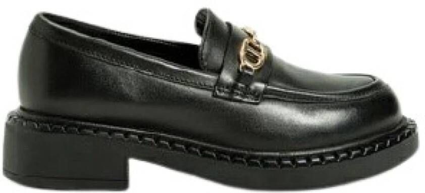 Twinset Zwarte platte schoenen Elegant stijl