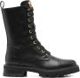 Twinset Zwarte Veterschoenen met Blokhak - Thumbnail 1