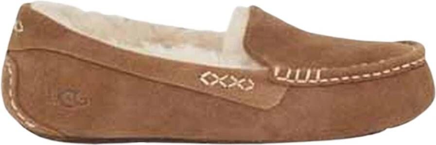 UGG Pantoffels Dames Sloffen Instappers Wol Harde zool Dichte hiel 1106878 Cognac - Foto 2
