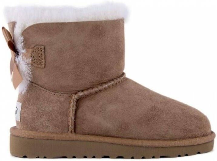Ugg Dameslaarzen van omgekeerd schapenleer en suède voor herfst winter Beige Dames
