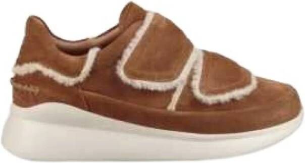 Ugg Ashby Spill Seam Instapschoenen voor Dames in Chestnut | Leder