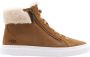 Ugg Casual Camel Leren Dames Hoge Sneakers Brown Dames - Thumbnail 1