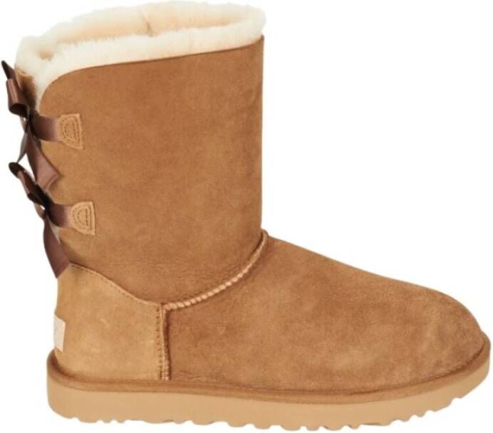 Ugg Bailey Bow II-laars voor dames in Brown Dubbelzijdig