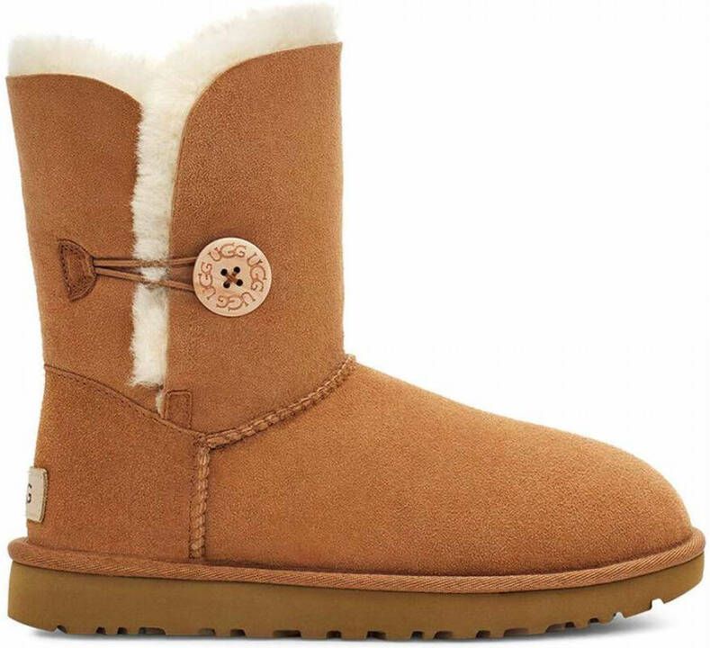 Ugg Short Bailey Button II laarzen voor Dames in Brown Shearling -  Schoenen.nl