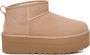 UGG CLASSIC ULTRA MINI PLATFORM W Volwassenen Gevoerde laarzenSnowbootsDames laarzen Wit beige - Thumbnail 2