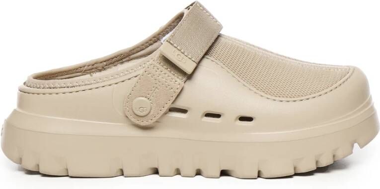 UGG Beige Mesh Sandalen met Afneembare Band