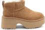 UGG Beige Suède Enkellaarsjes - Thumbnail 1