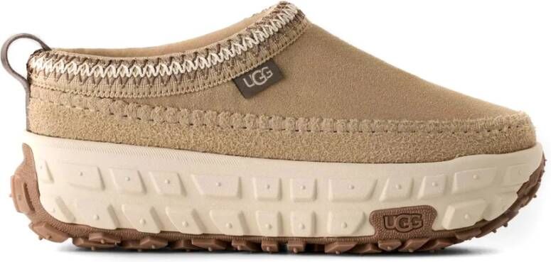 UGG Beige Suède Gevoerde Sandalen