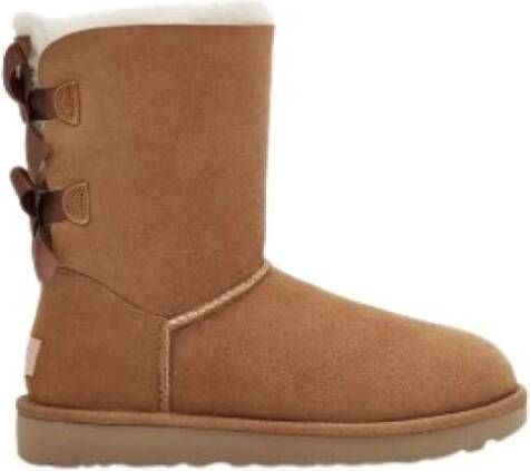 Ugg Short Bailey Bow II laarzen voor Grote Kinderen in Brown Shearling