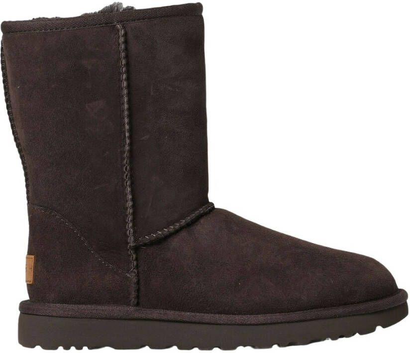 Ugg Koffiebruine Classic Short II Suède Laarzen Brown Dames