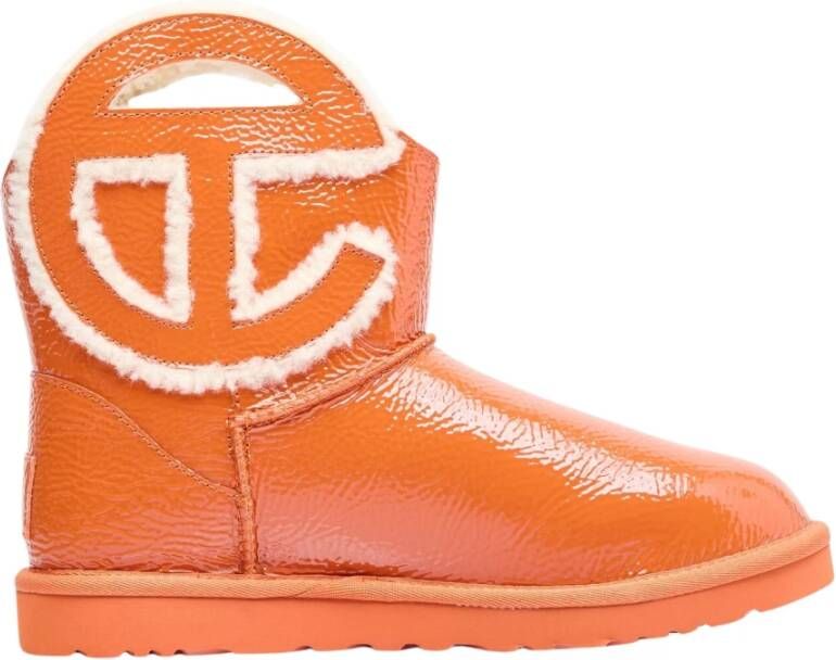 Ugg Logo Mini Crinkle Enkellaarzen Orange