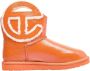 Ugg Logo Mini Crinkle Enkellaarzen Orange - Thumbnail 2