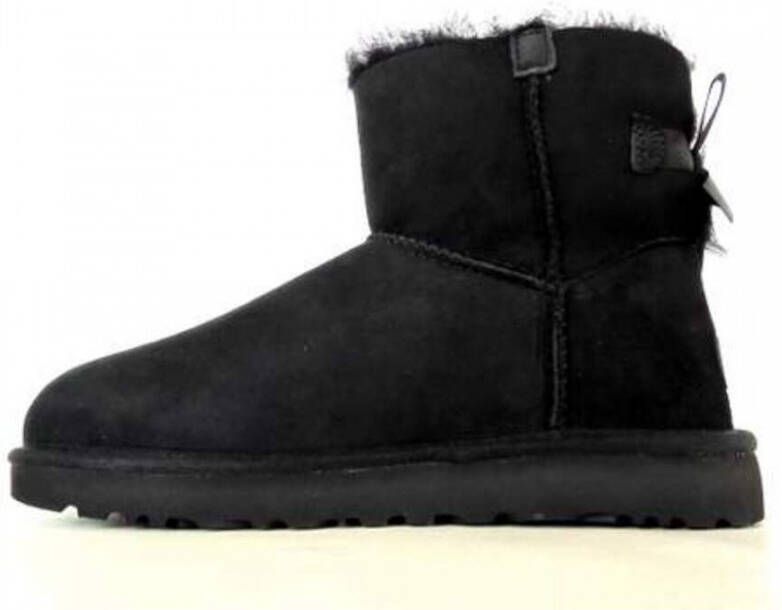 Ugg Dameslaarzen van omgekeerd schapenleer en suède voor herfst winter Black Dames - Foto 6